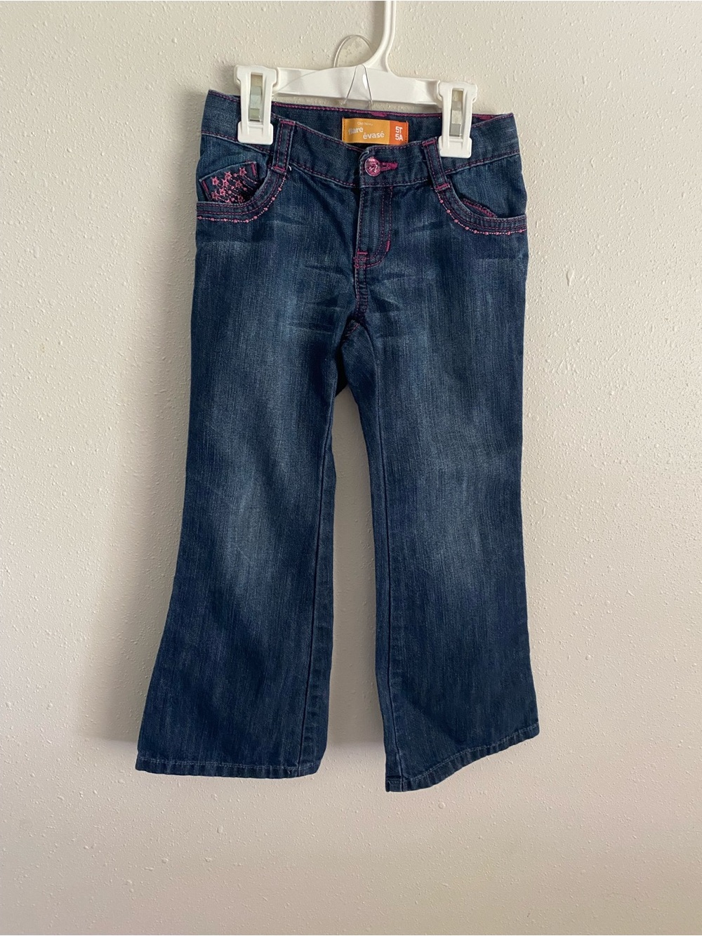 Old Navy Flare Girls Jeans with Embroidery Size 5T